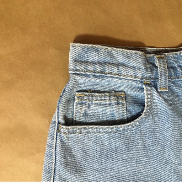 American Apparel | High Waisted Denim Shorts - Picture 2 of 8